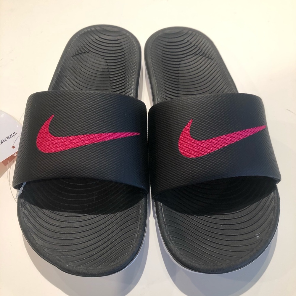 Nike kawa slides noir black/vivid noir various szs - Picture 7 of 11